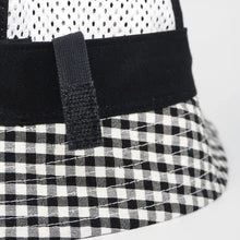 FOUND FEATHER - SAFARI HAT - BLACK CHECK