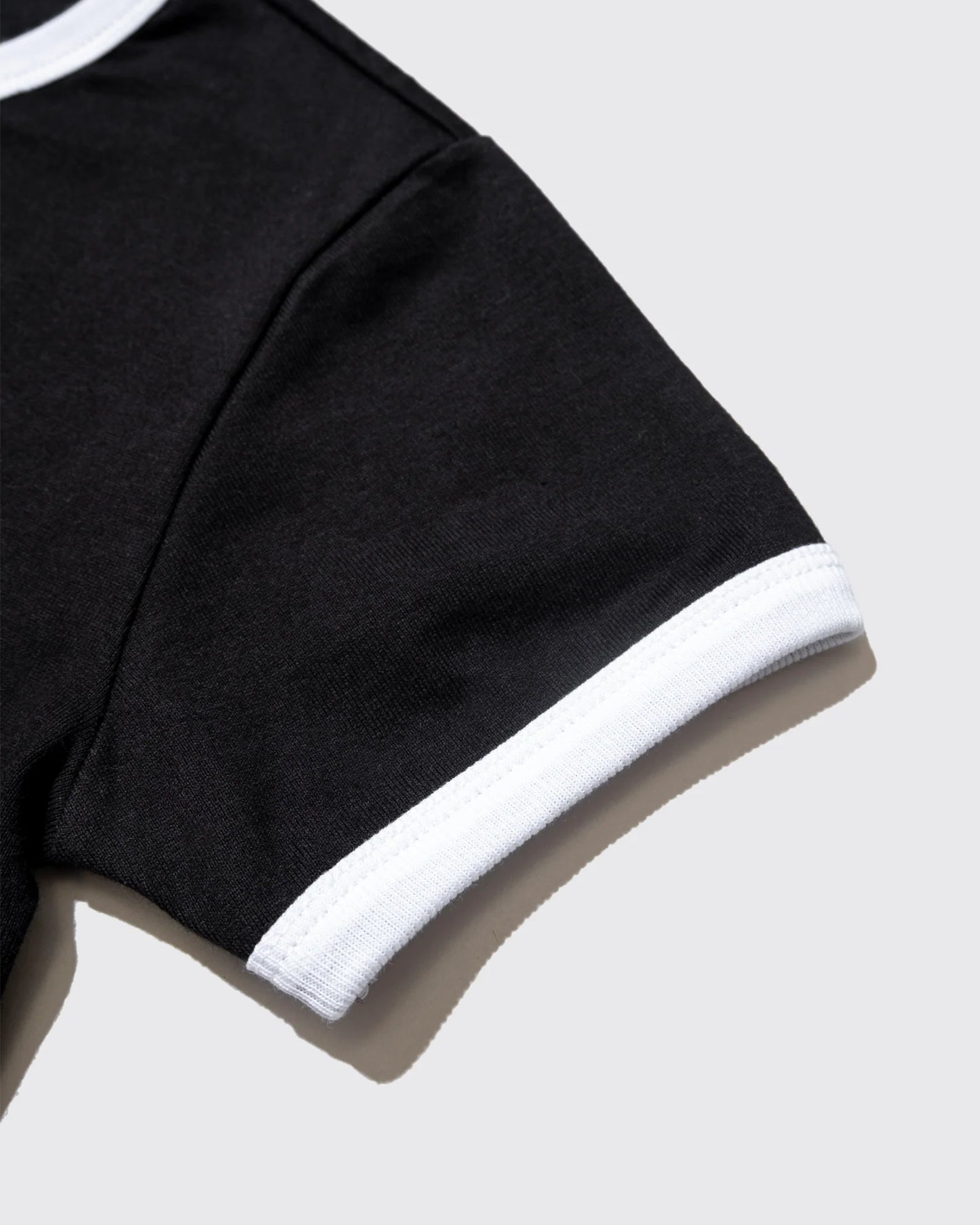 DEMARCOLAB - HAPPY MINI RINGER TEE - BLACK