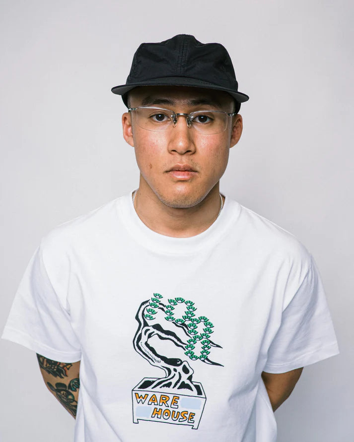 108WAREHOUSE - RELAXED 6 PANEL CAP - BLACK