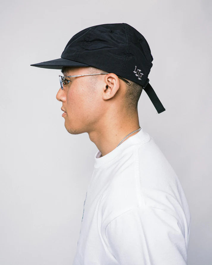108WAREHOUSE - RELAXED 6 PANEL CAP - BLACK