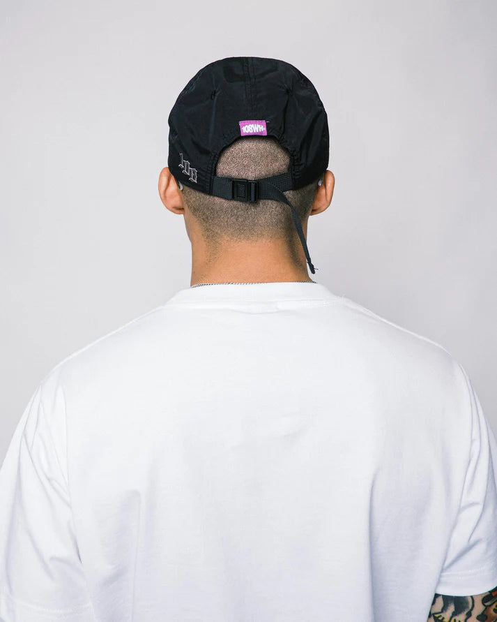 108WAREHOUSE - RELAXED 6 PANEL CAP - BLACK