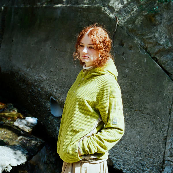 LIDAIRPEAKS - STELTH FLEECE PARKA "LIME"