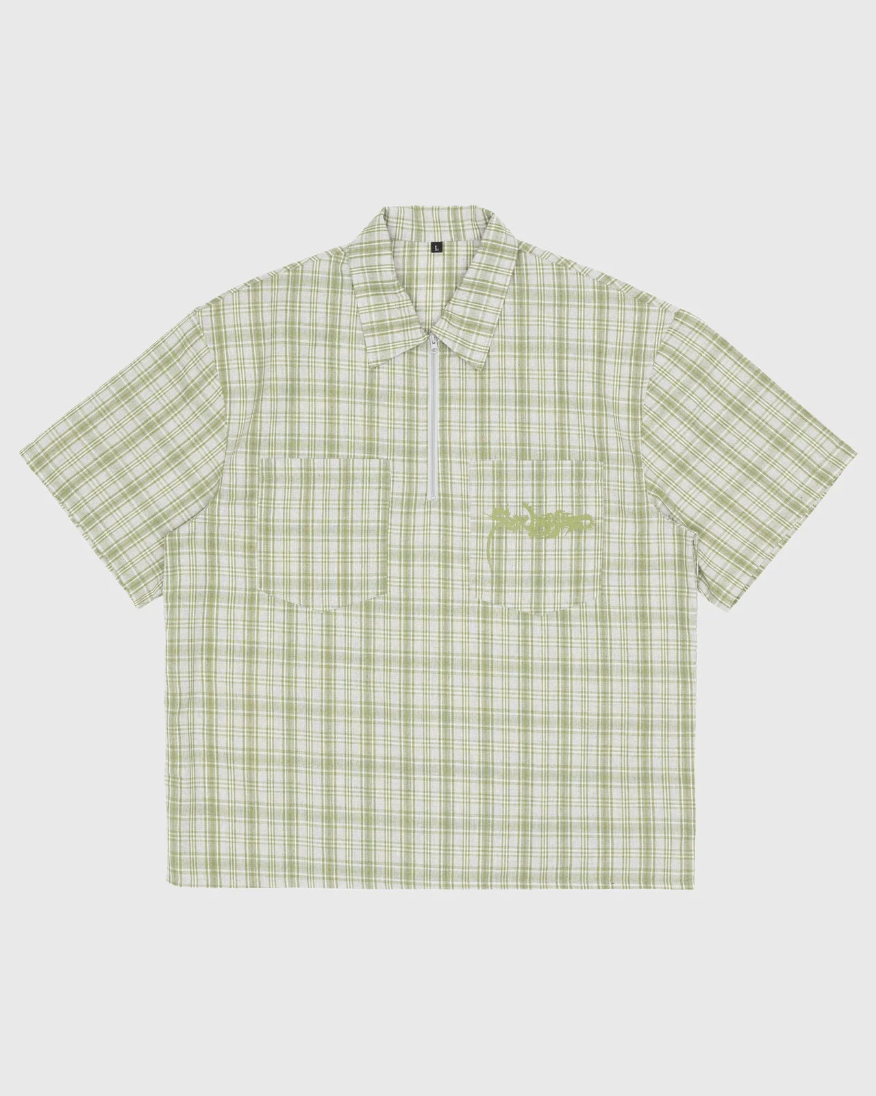 SEXHIPPIES - HALF ZIP WORK SHIRT - SAGE