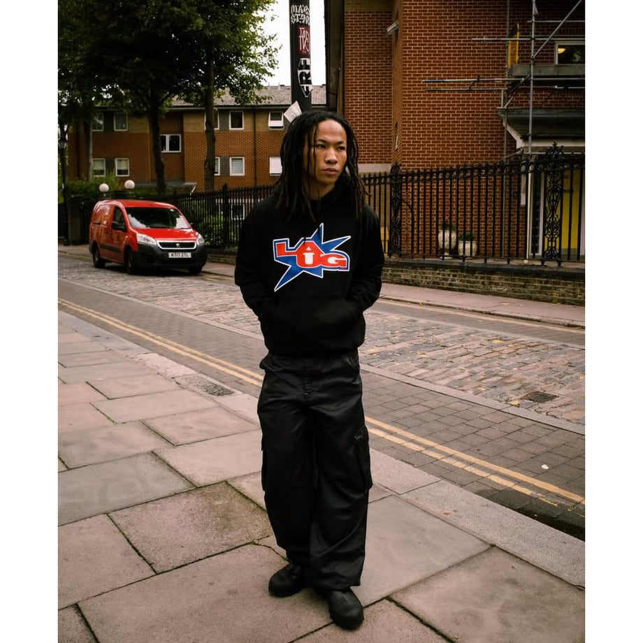 LAUG - MTMC STAR HOODIE - BLACK