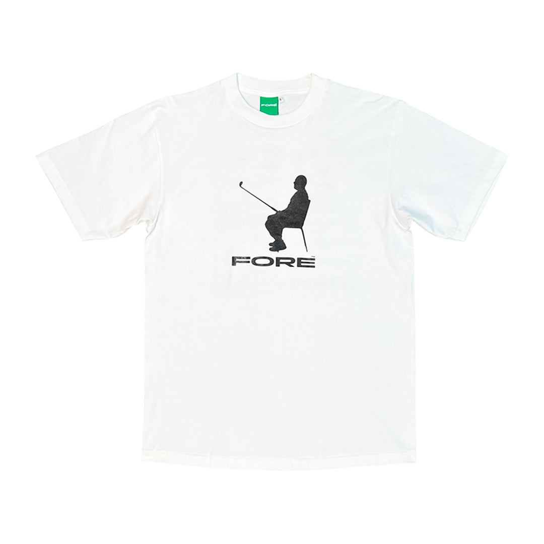 FORE - GOLF BRAND LOGO - WHITE