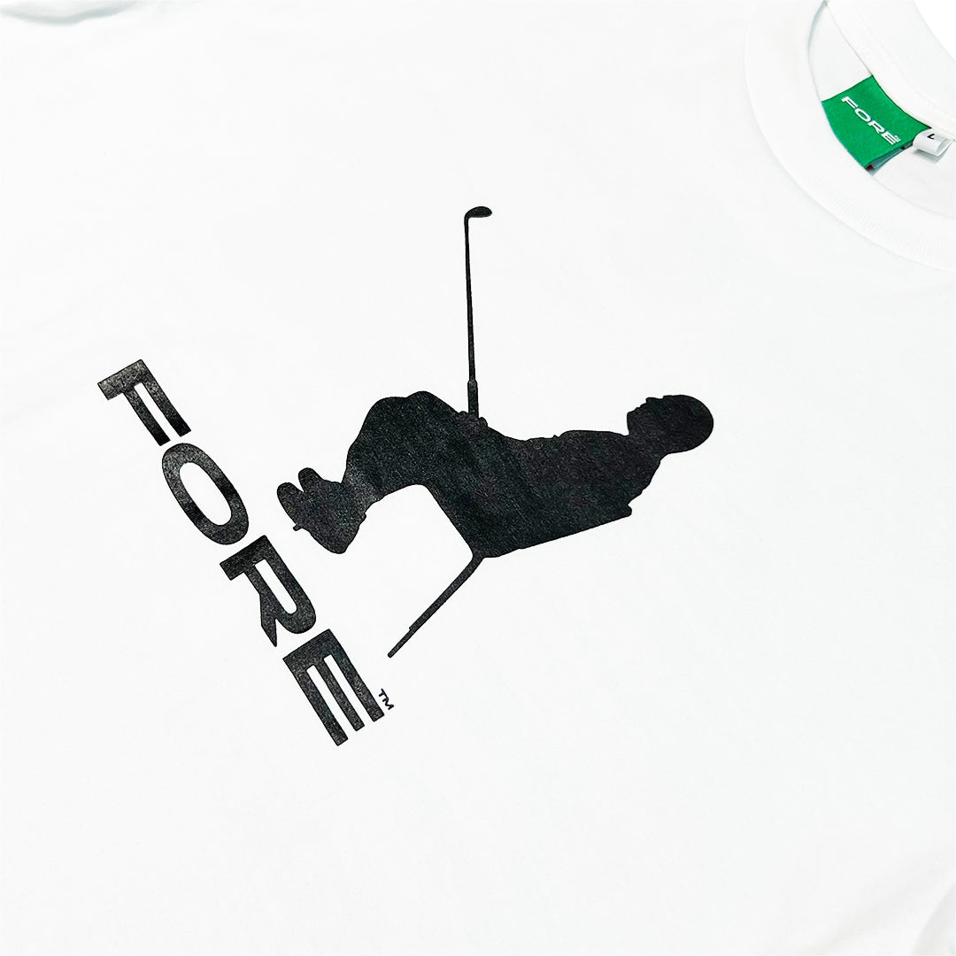 FORE - GOLF BRAND LOGO - WHITE