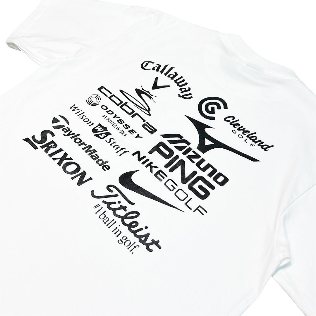FORE - GOLF BRAND LOGO - WHITE