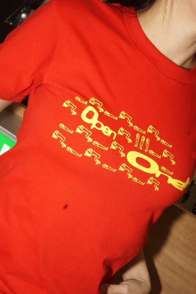 OPEN 1 HOUR - SLEEP 1 HOUR S/S T-SHIRT - RED