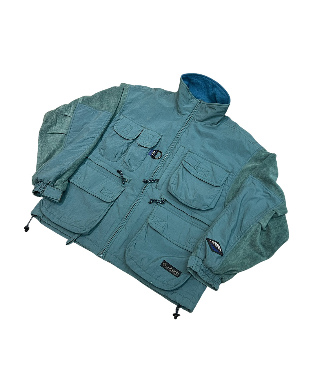 USED & VINTAGE COLUMBIA UTILITY FLEECE JACKET (GREEN)