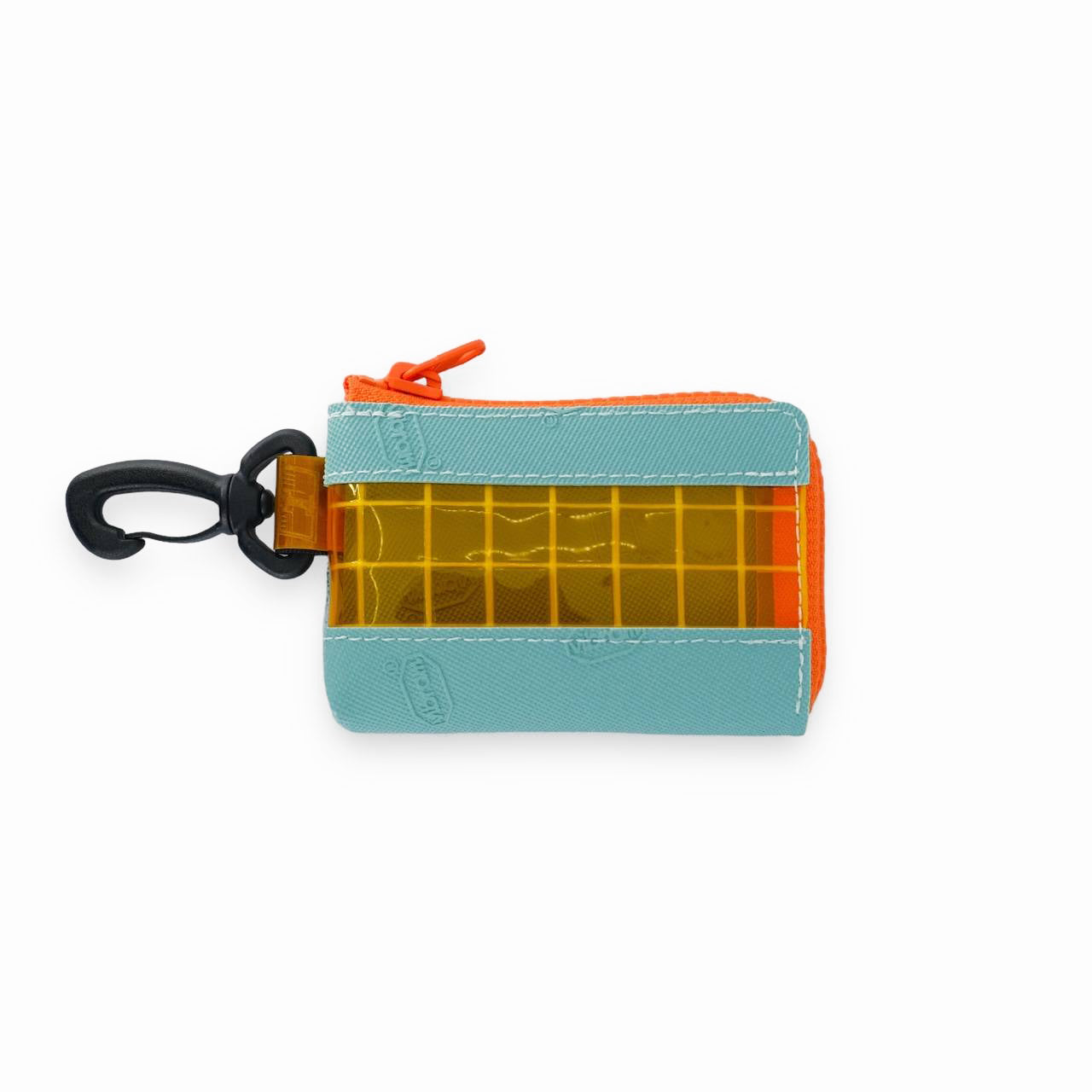 THISWAY - VIBRAM CARD CASE - MINT/ORANGE