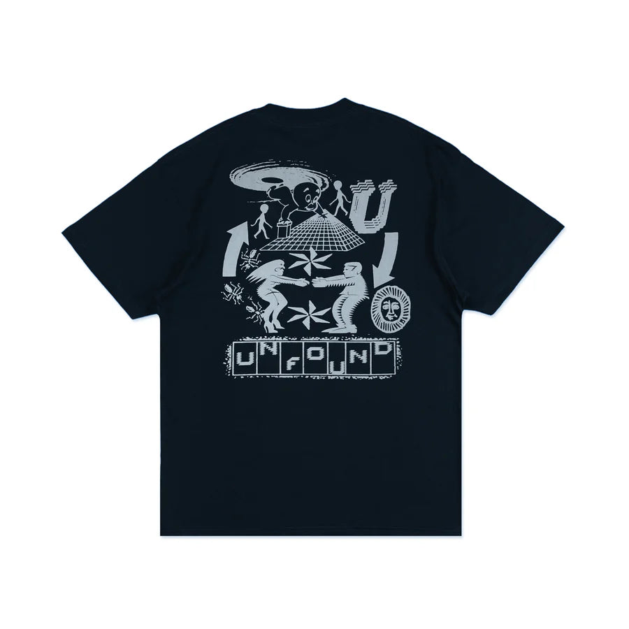 UNFOUND - GRAPHIX TEE - NAVY