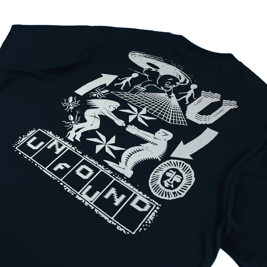 UNFOUND - GRAPHIX TEE - NAVY