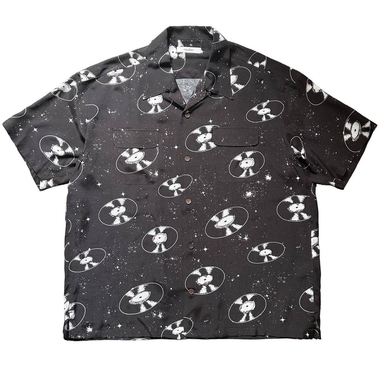 EXODUS - PACE VINYL RECORD HAWAIIAN SHIRT - D BROWN