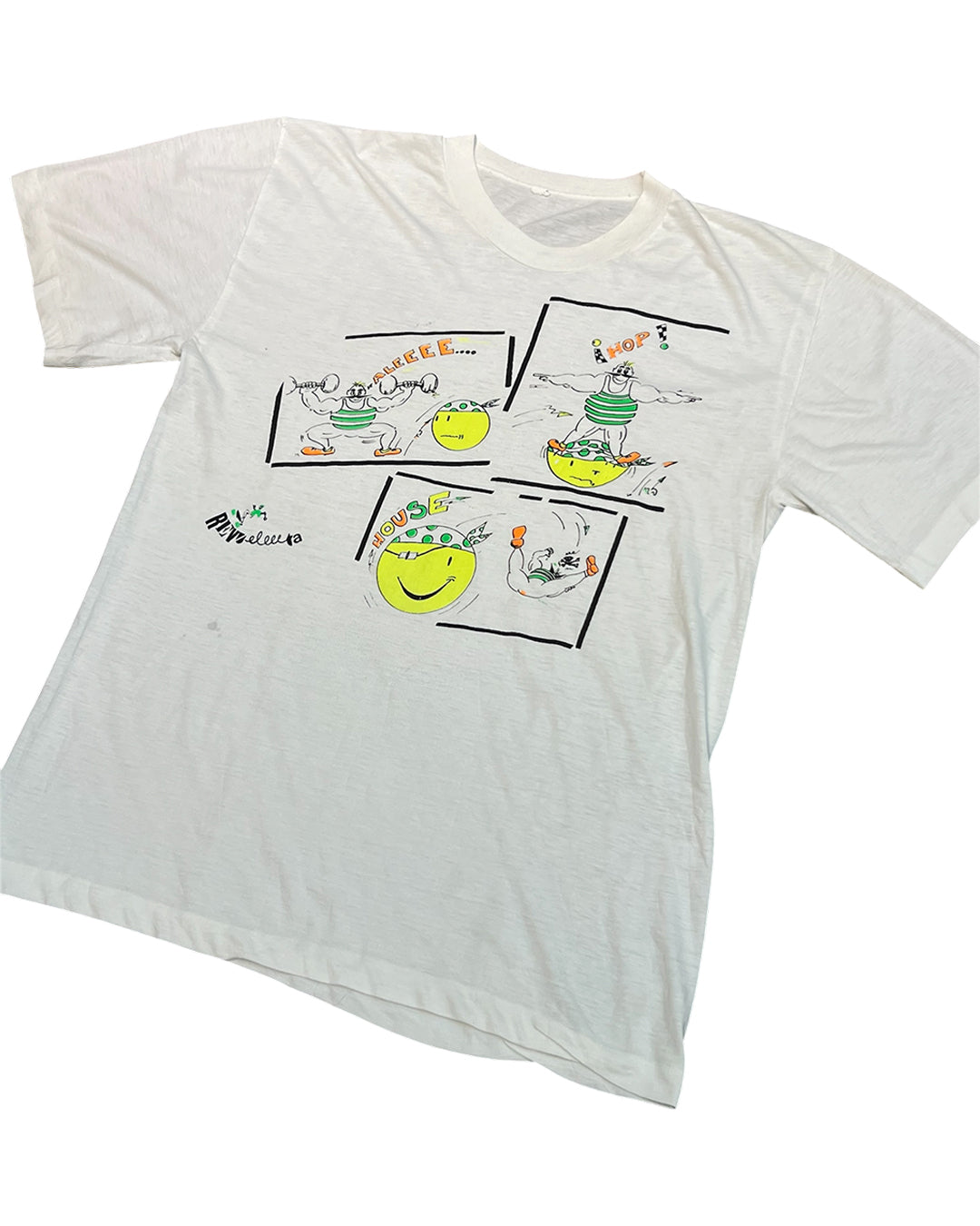 VINTAGE SPORTS CARTOON TEE WHITE