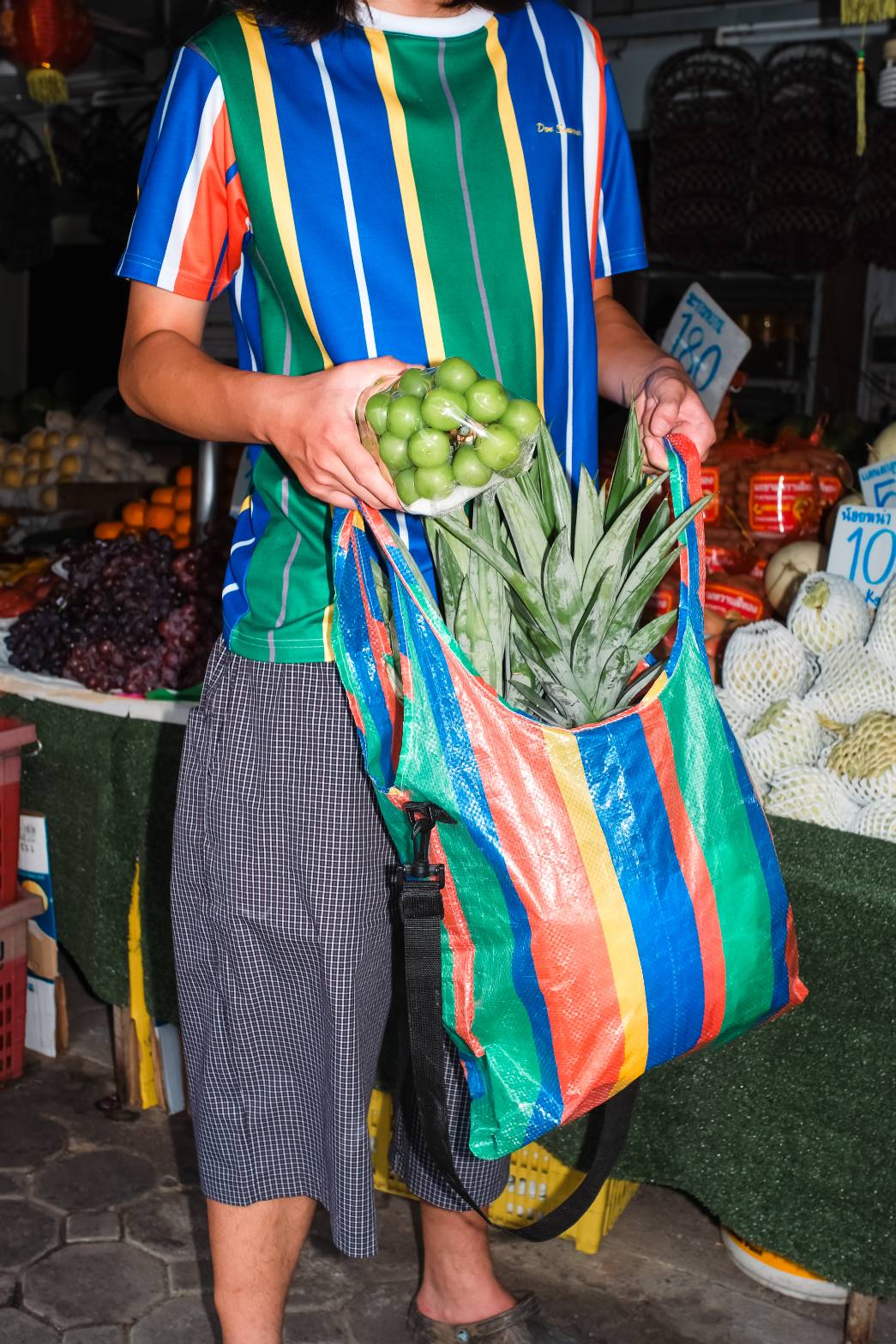 DEN - MARKET STRIPE TOTE BAG