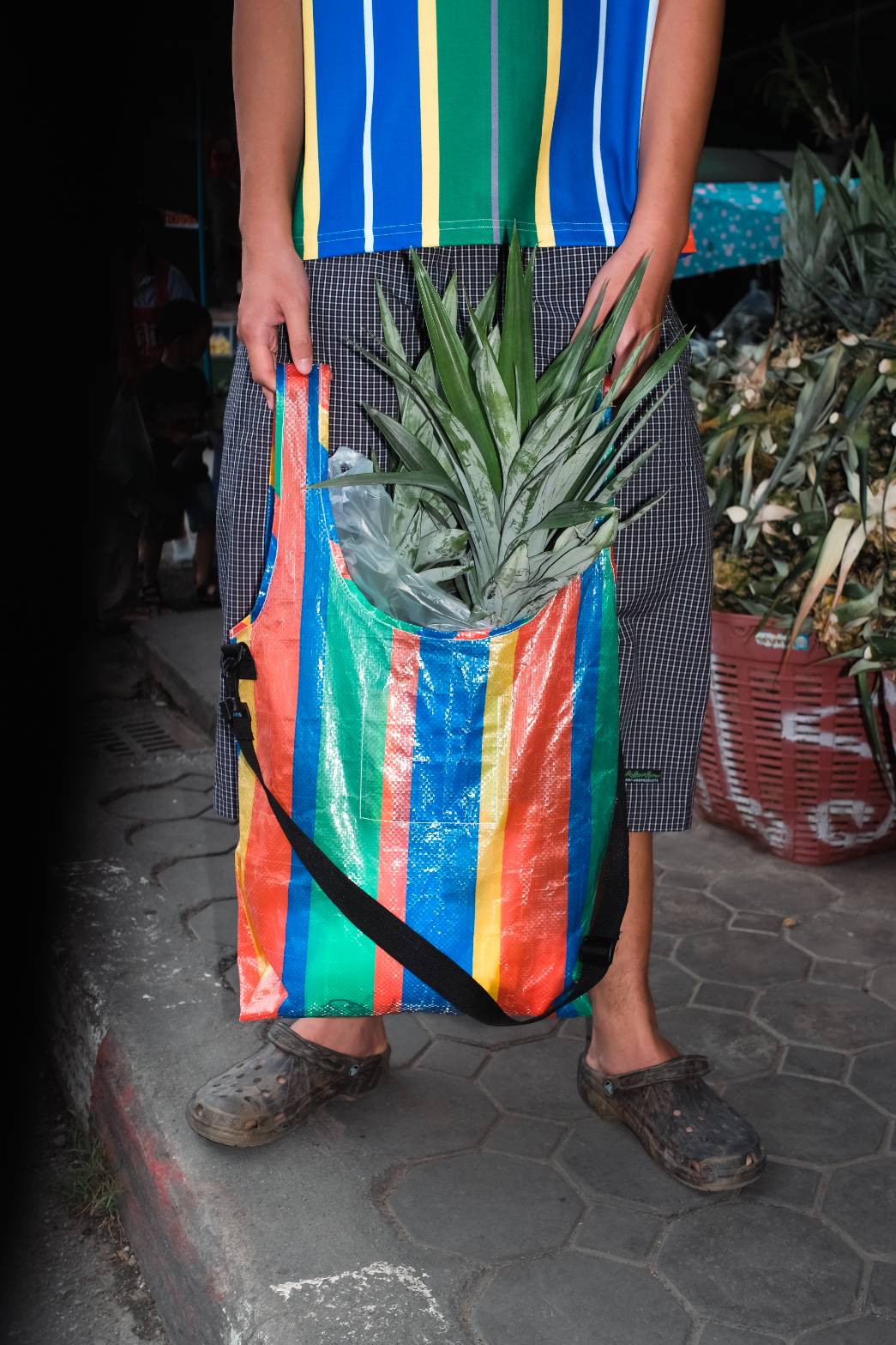 DEN - MARKET STRIPE TOTE BAG