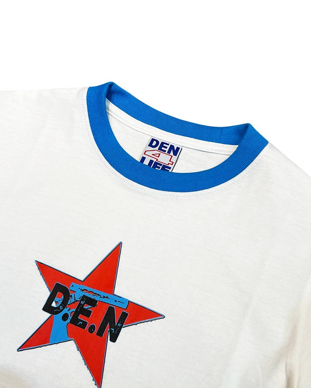 DEN - SAWED STAR BABY TEE - WHITE