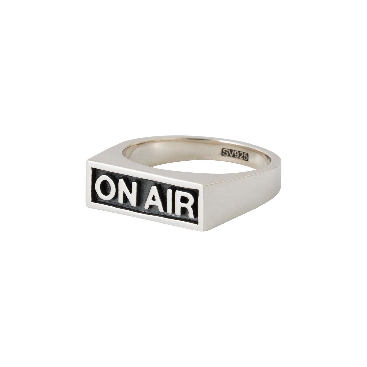 ON AIR - BASIC LOGO RING SILVER