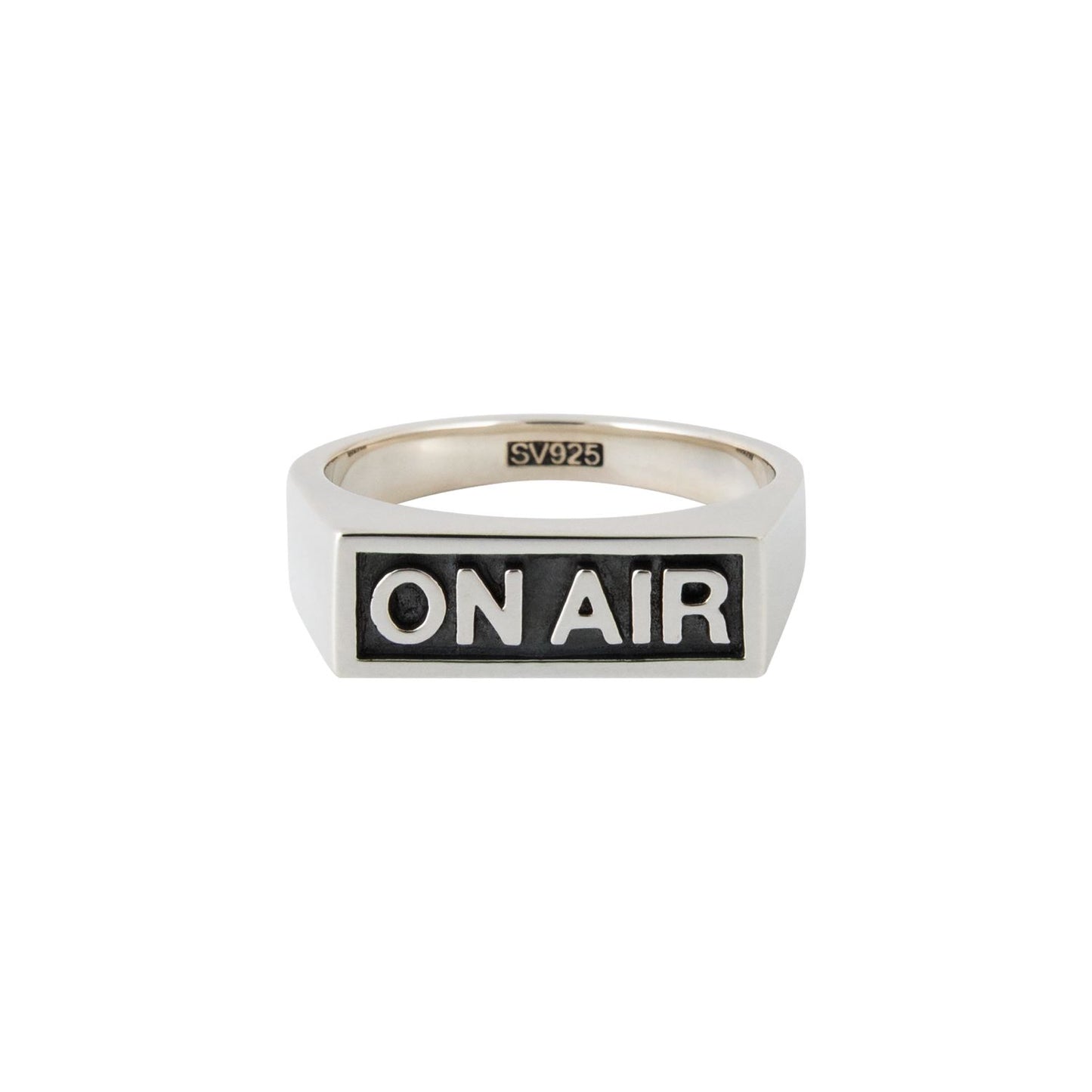 ON AIR - BASIC LOGO RING SILVER
