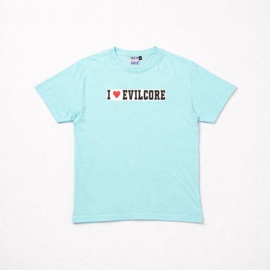 DEN x WHISPERS - I LOVE EVILCORE TEE - MINT