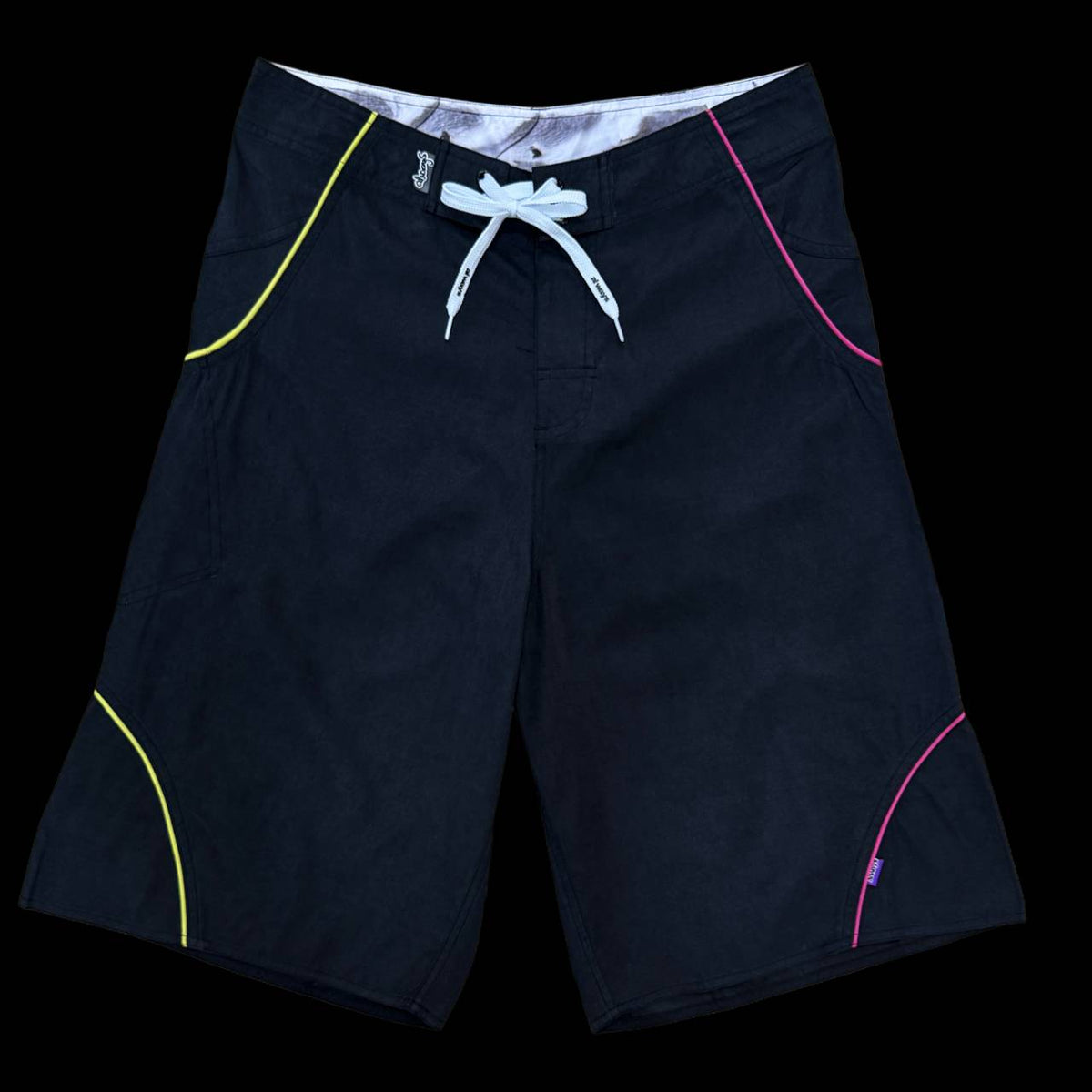 ALWAYS - A.I WRAPPED BOARDSHORT - BLACK/YELLOW/FUCHSIA