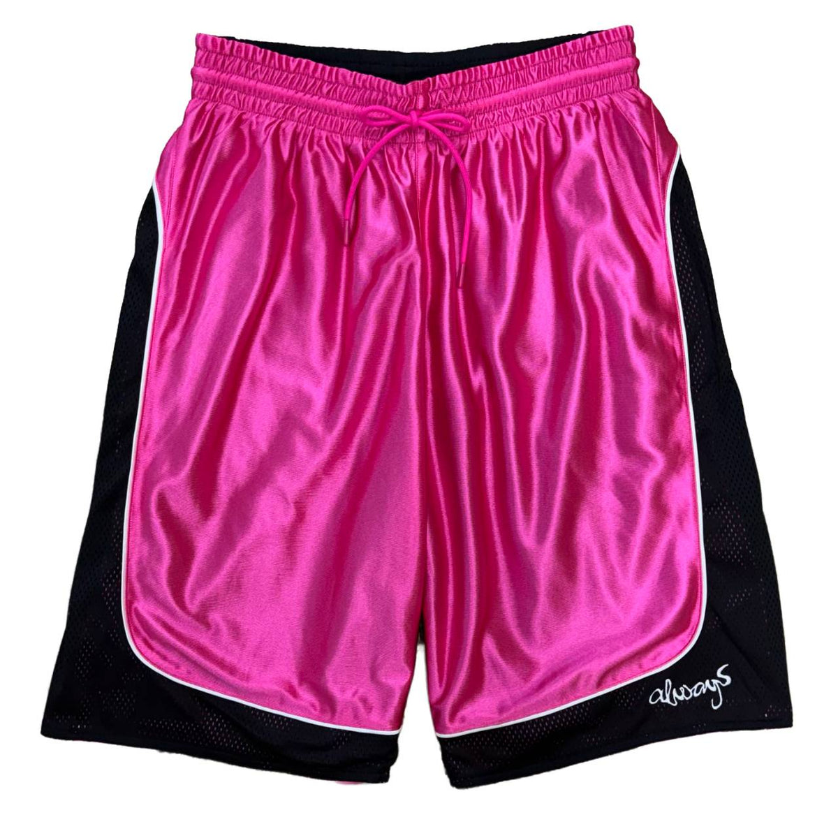 ALWAYS - REVERSIBLE COURT SHORT - BLACK/FUCHSIA