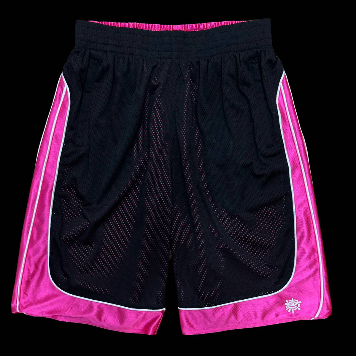 ALWAYS - REVERSIBLE COURT SHORT - BLACK/FUCHSIA