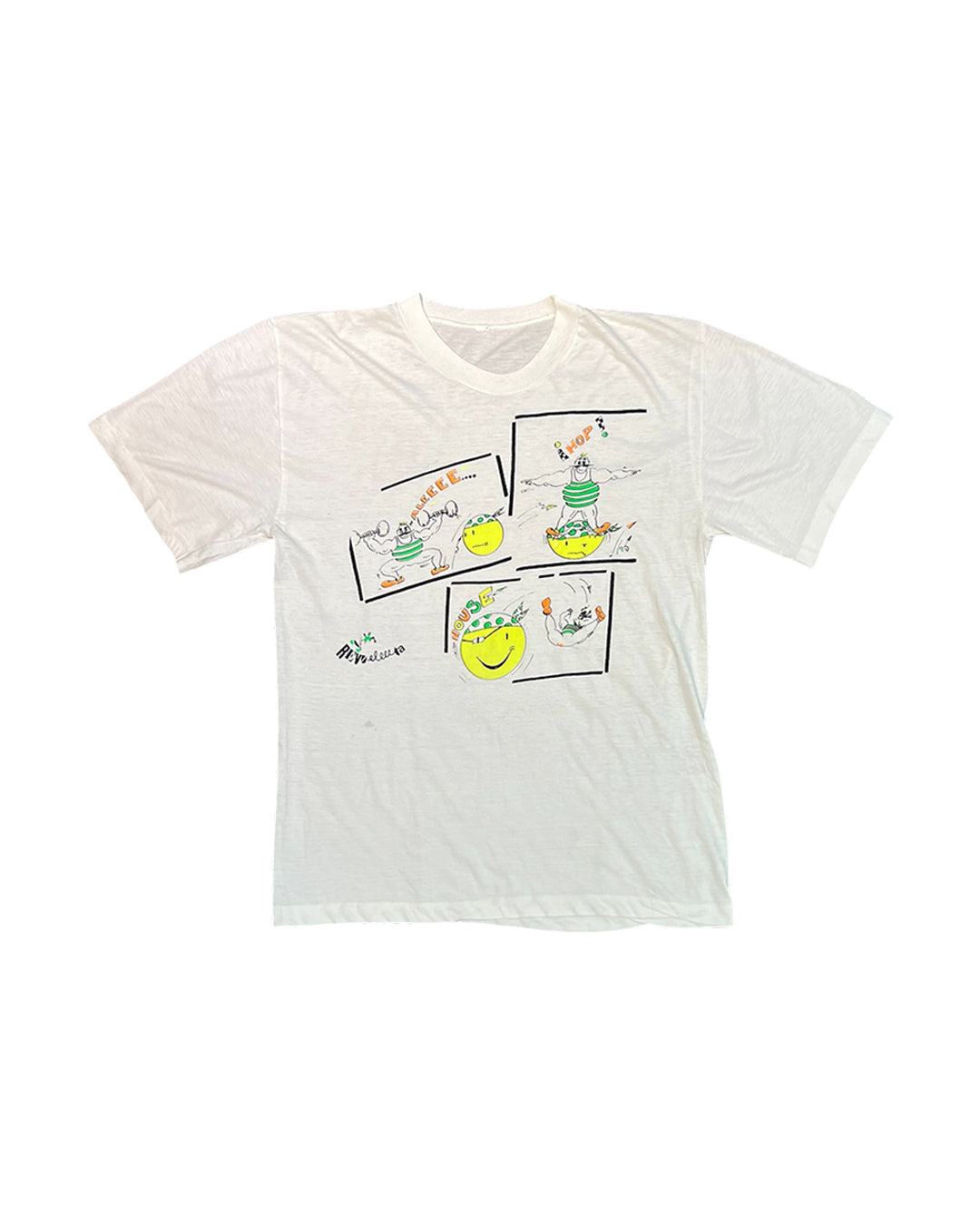 VINTAGE SPORTS CARTOON TEE WHITE