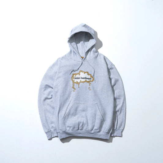 LOLA'S HARDWARE -  BOLT CLOUD HOODIE - ASH GREY