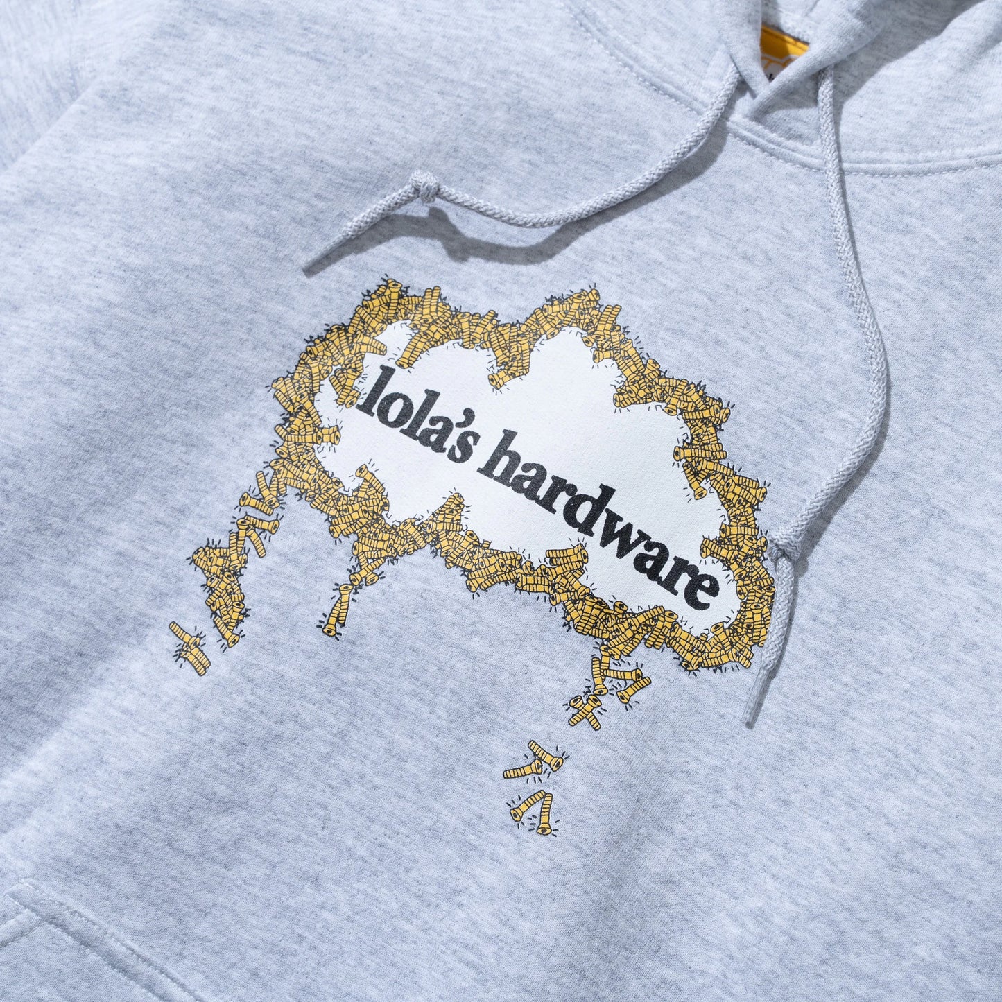 LOLA'S HARDWARE -  BOLT CLOUD HOODIE - ASH GREY