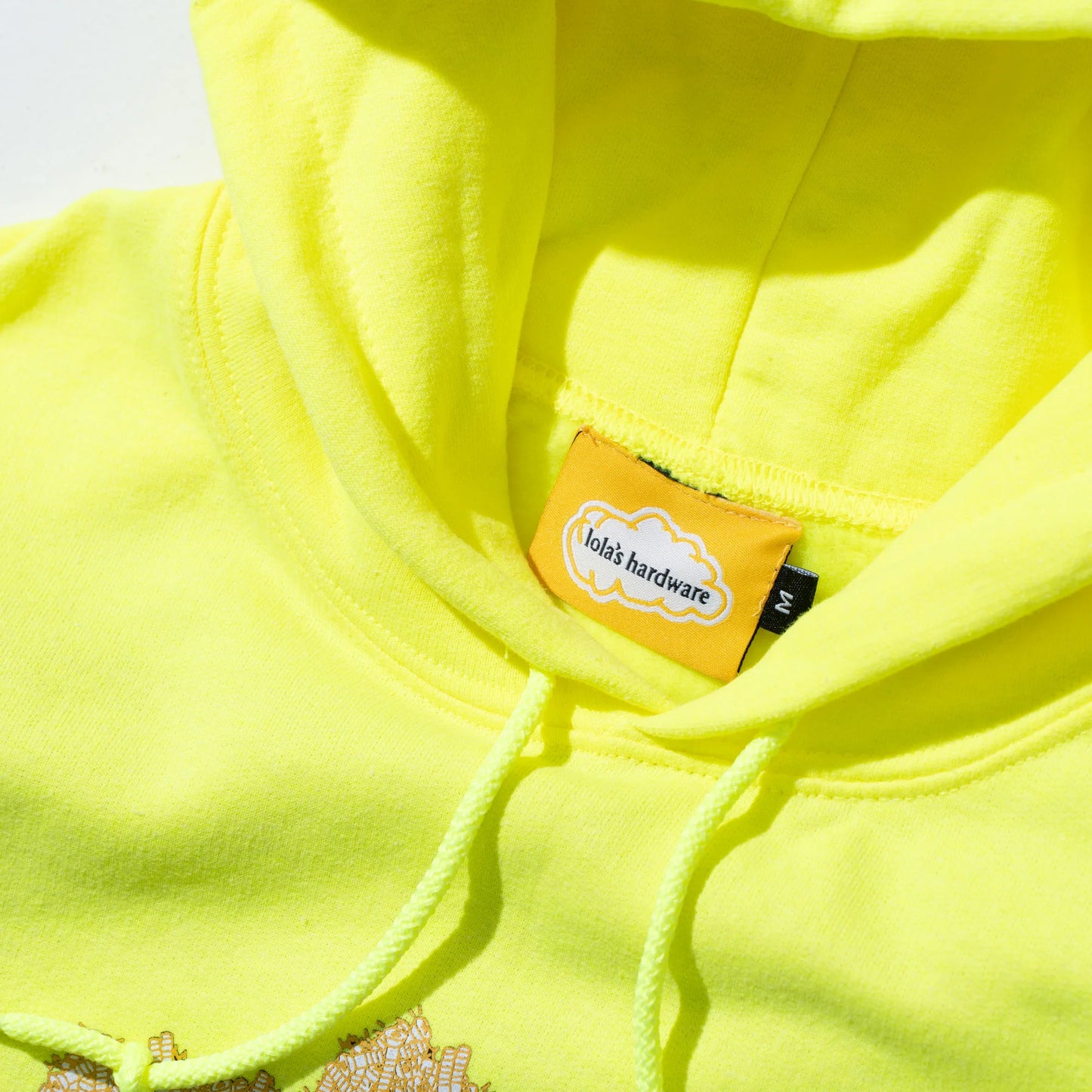 LOLA'S HARDWARE - BOLT CLOUD HOODIE - NEON LIME GREEN