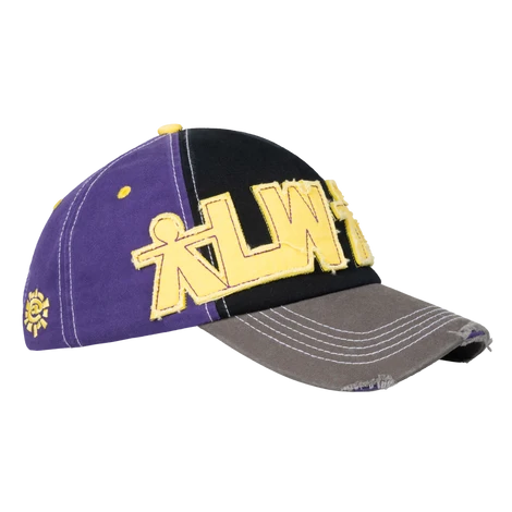 ALWAYS - 5-PANEL HUMAN LOGO CAP - PURPLE/BLACK/YELLOW