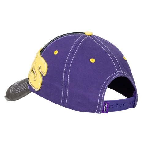 ALWAYS - 5-PANEL HUMAN LOGO CAP - PURPLE/BLACK/YELLOW