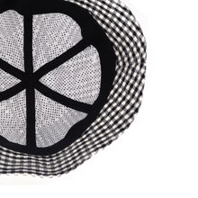 FOUND FEATHER - SAFARI HAT - BLACK CHECK