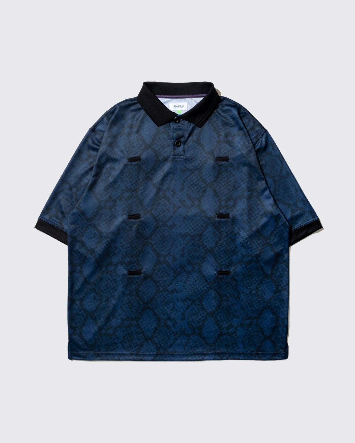 DEMARCOLAB - PYTHON KUN S/S POLO - NAVY - L