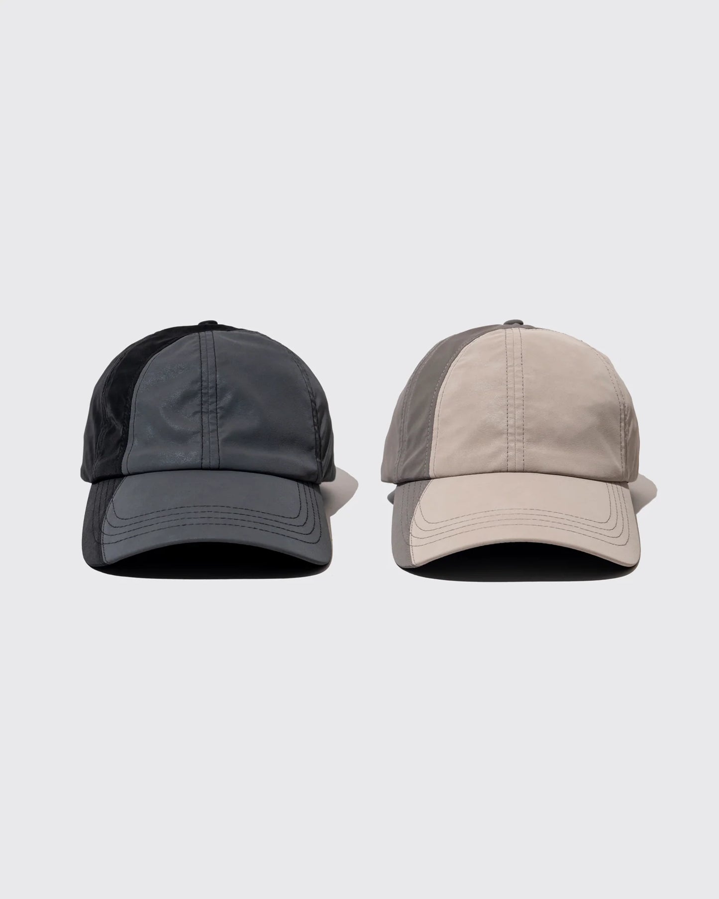 DEMARCOLAB  - TECH LEATHER RACING CAP - ECRU