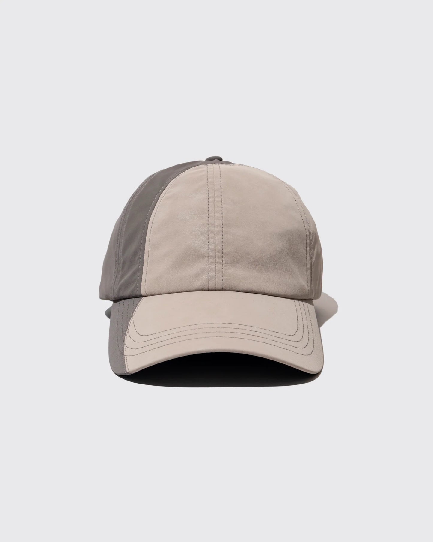 DEMARCOLAB  - TECH LEATHER RACING CAP - ECRU