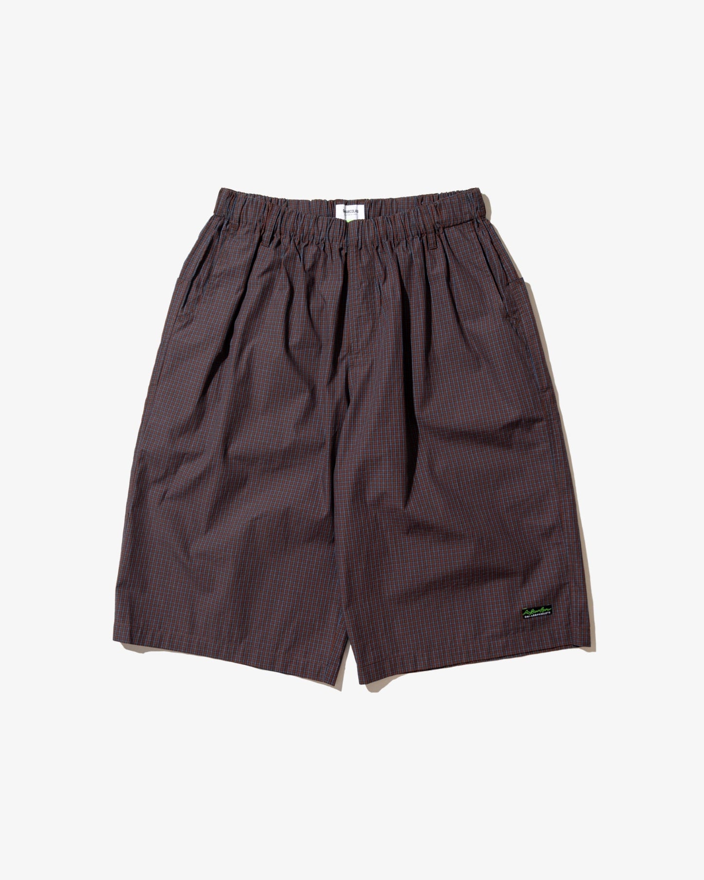 DEMARCOLAB - PLAID JUMBO SHORTS (Crimson)