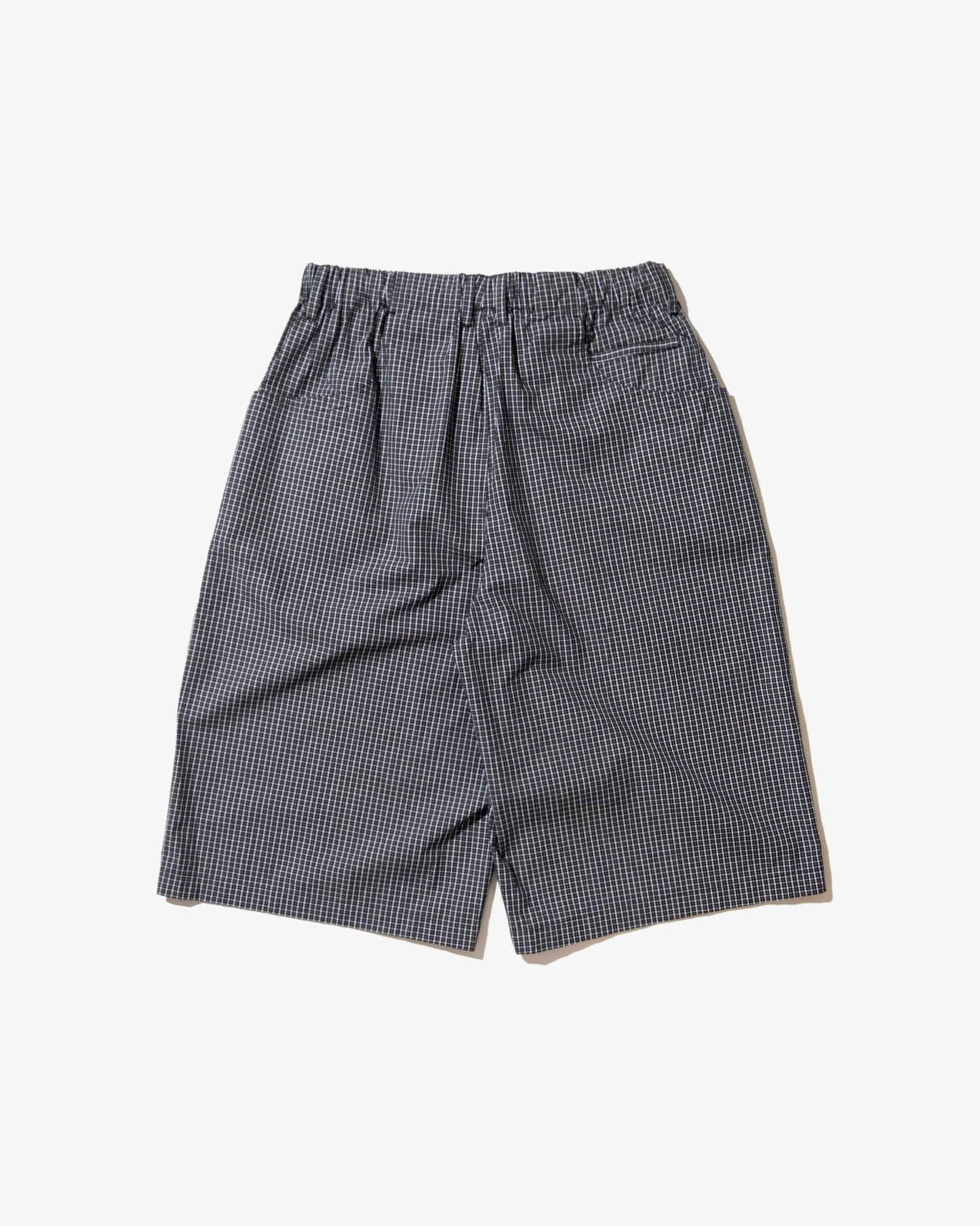 DEMARCOLAB - PLAID JUMBO SHORTS (Black)