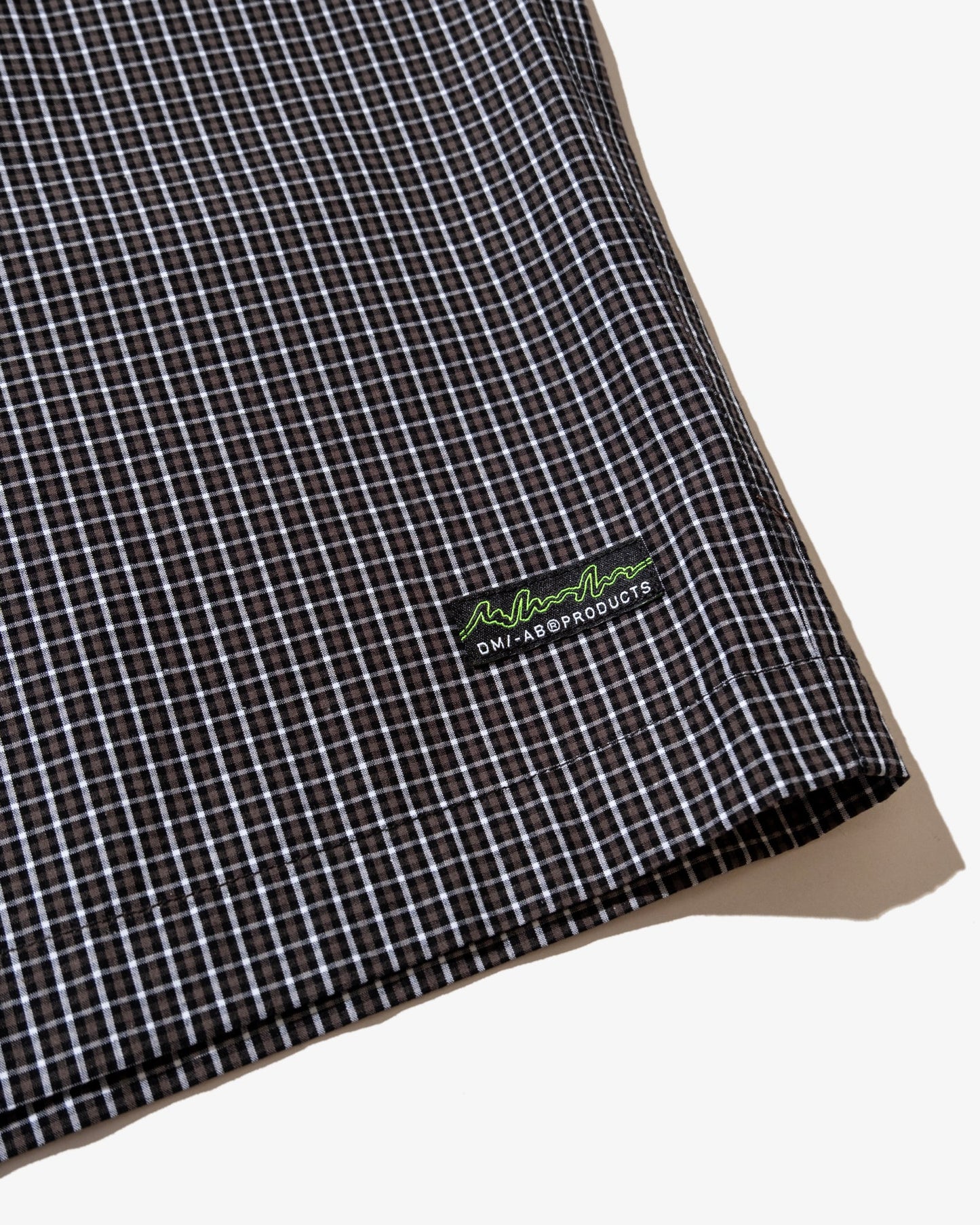 DEMARCOLAB - PLAID JUMBO SHORTS (Black)