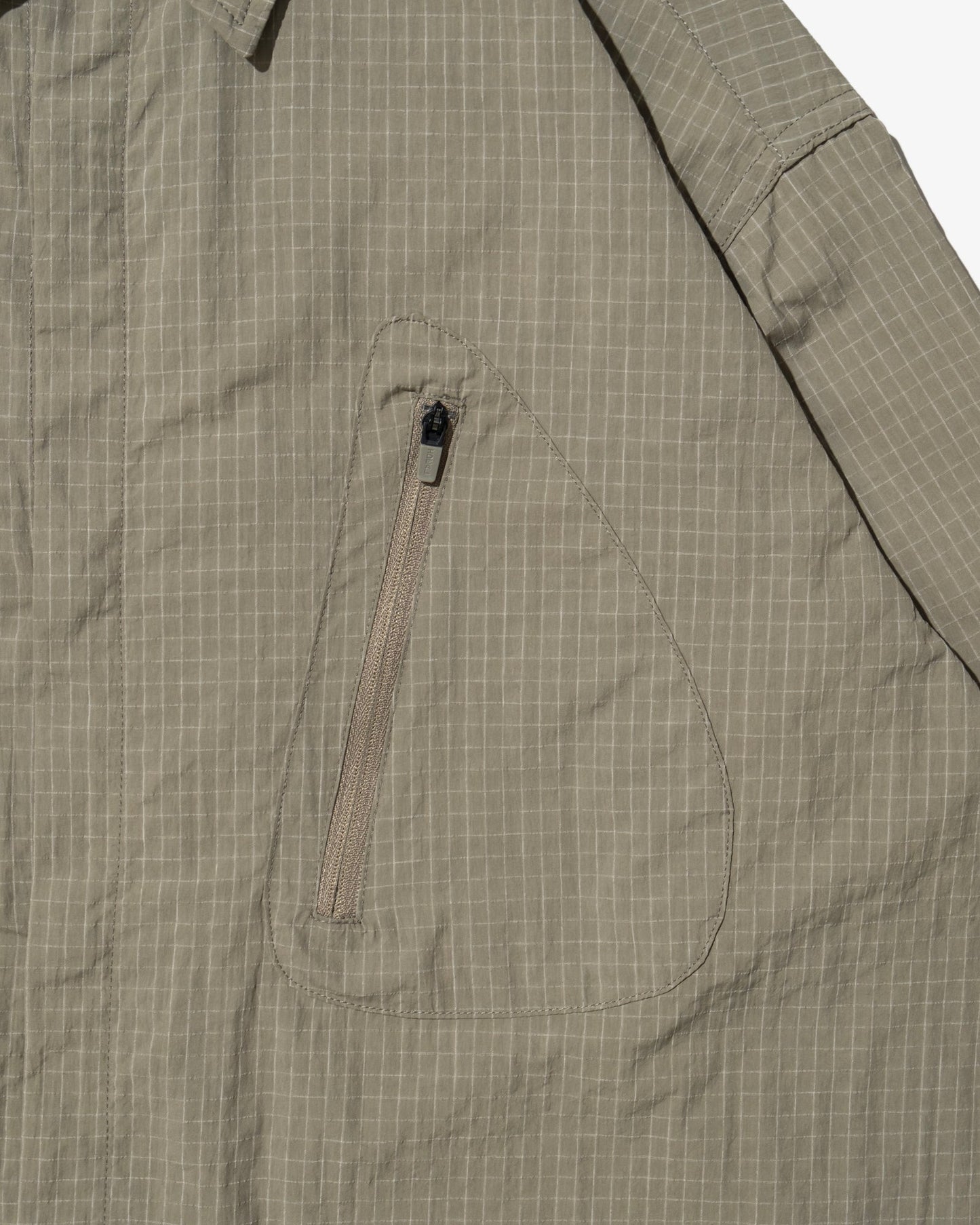 DEMARCOLAB - ATOM II GRID NYLON SHIRT (Sage)