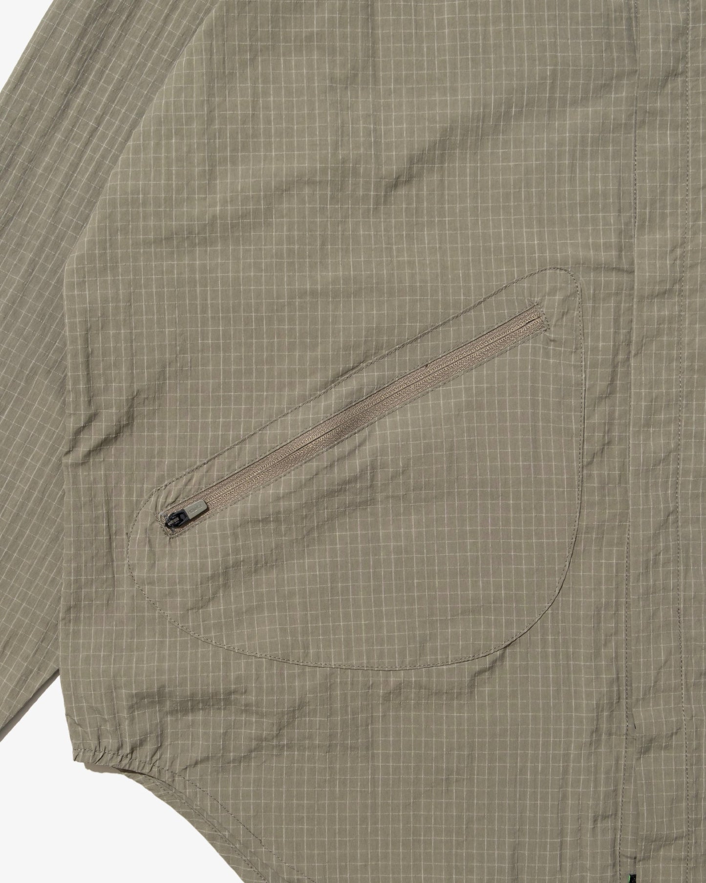 DEMARCOLAB - ATOM II GRID NYLON SHIRT (Sage)