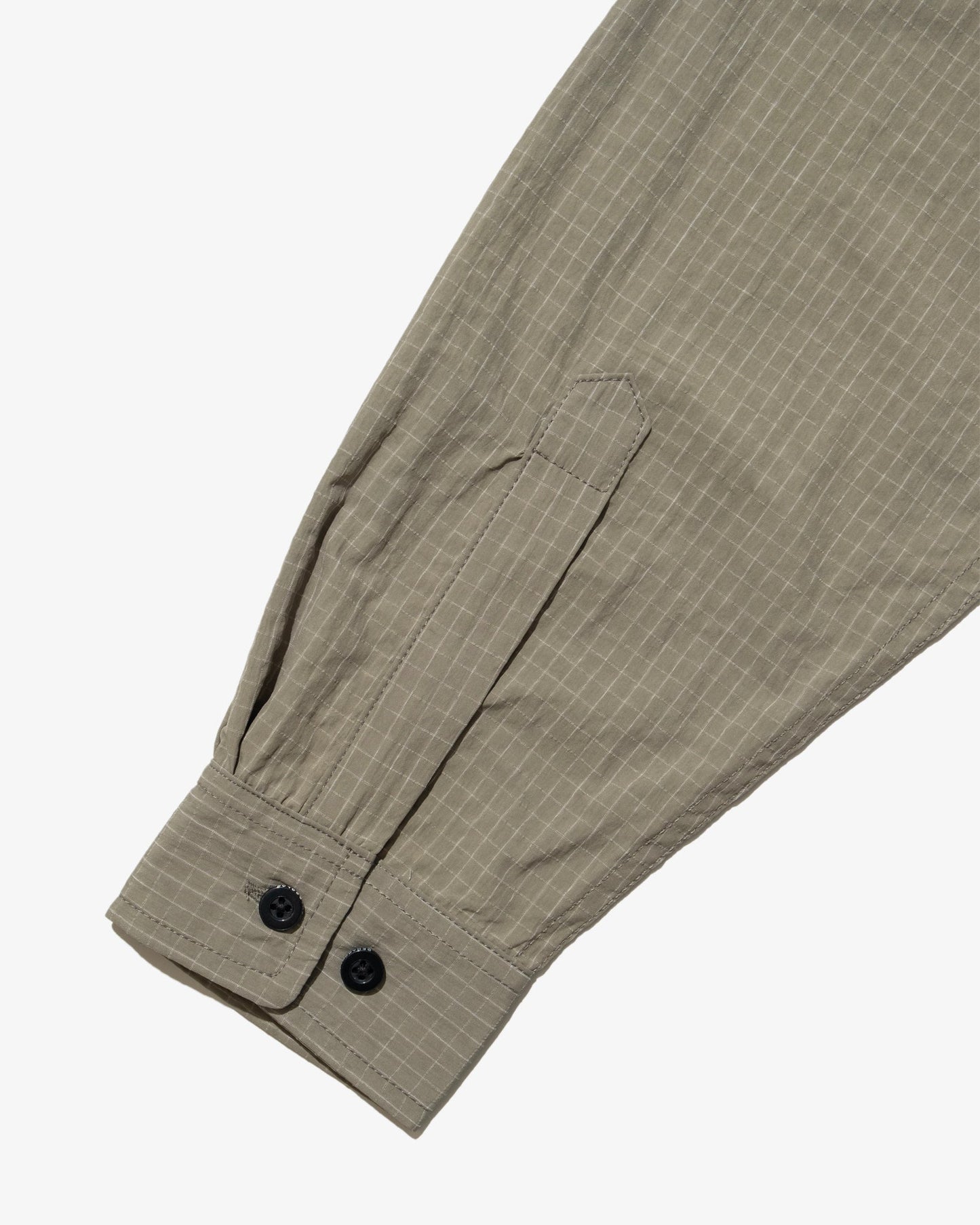 DEMARCOLAB - ATOM II GRID NYLON SHIRT (Sage)