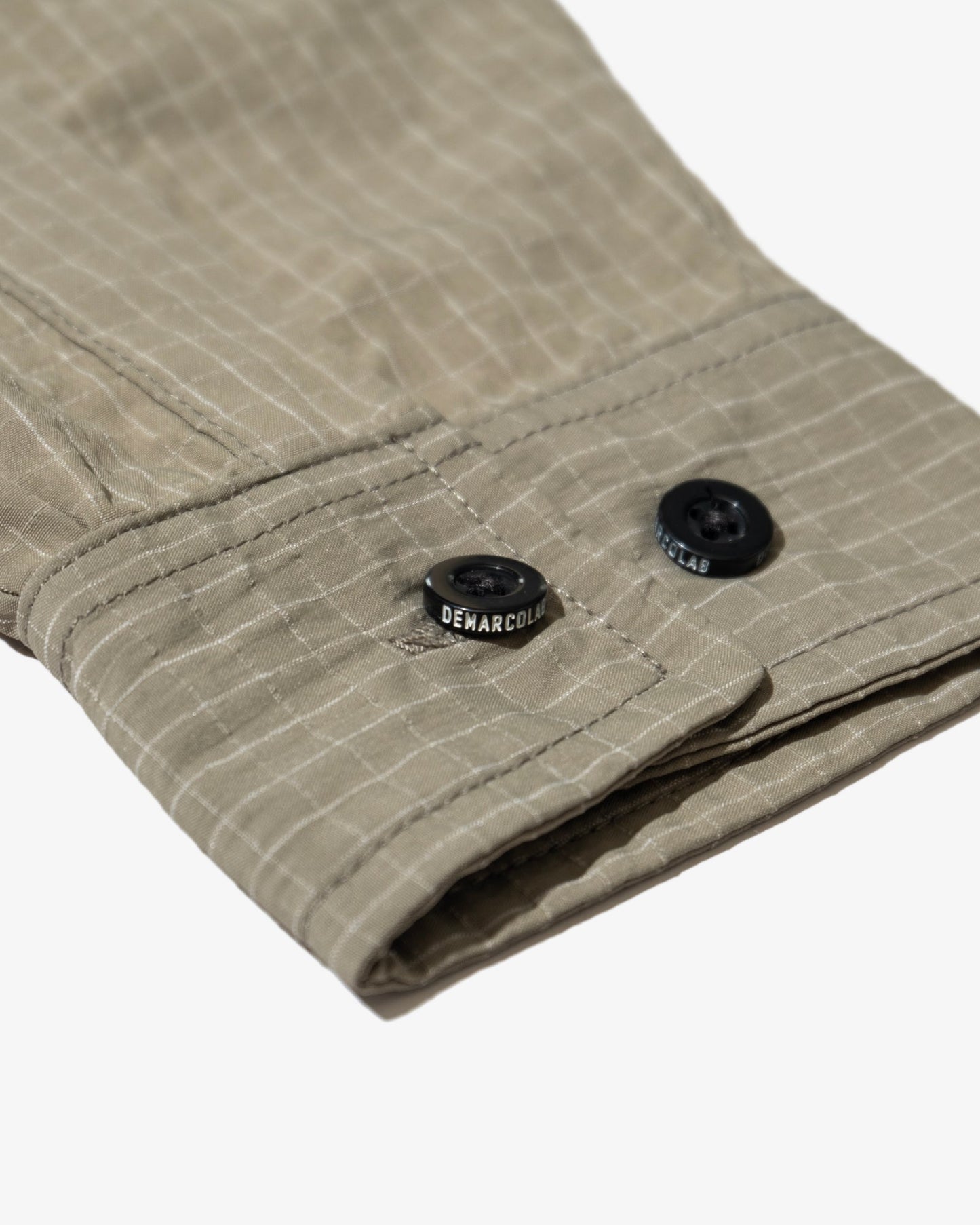 DEMARCOLAB - ATOM II GRID NYLON SHIRT (Sage)