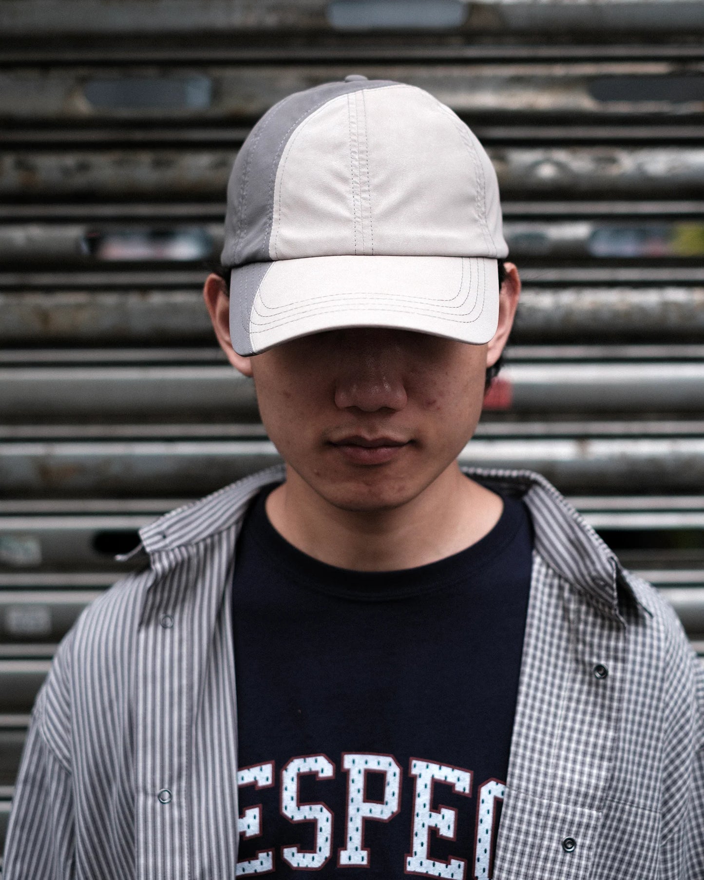 DEMARCOLAB  - TECH LEATHER RACING CAP - ECRU