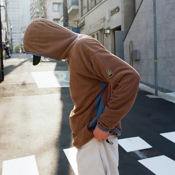 LIDAIRPEAKS - STELTH FLEECE PARKA "BROWN"