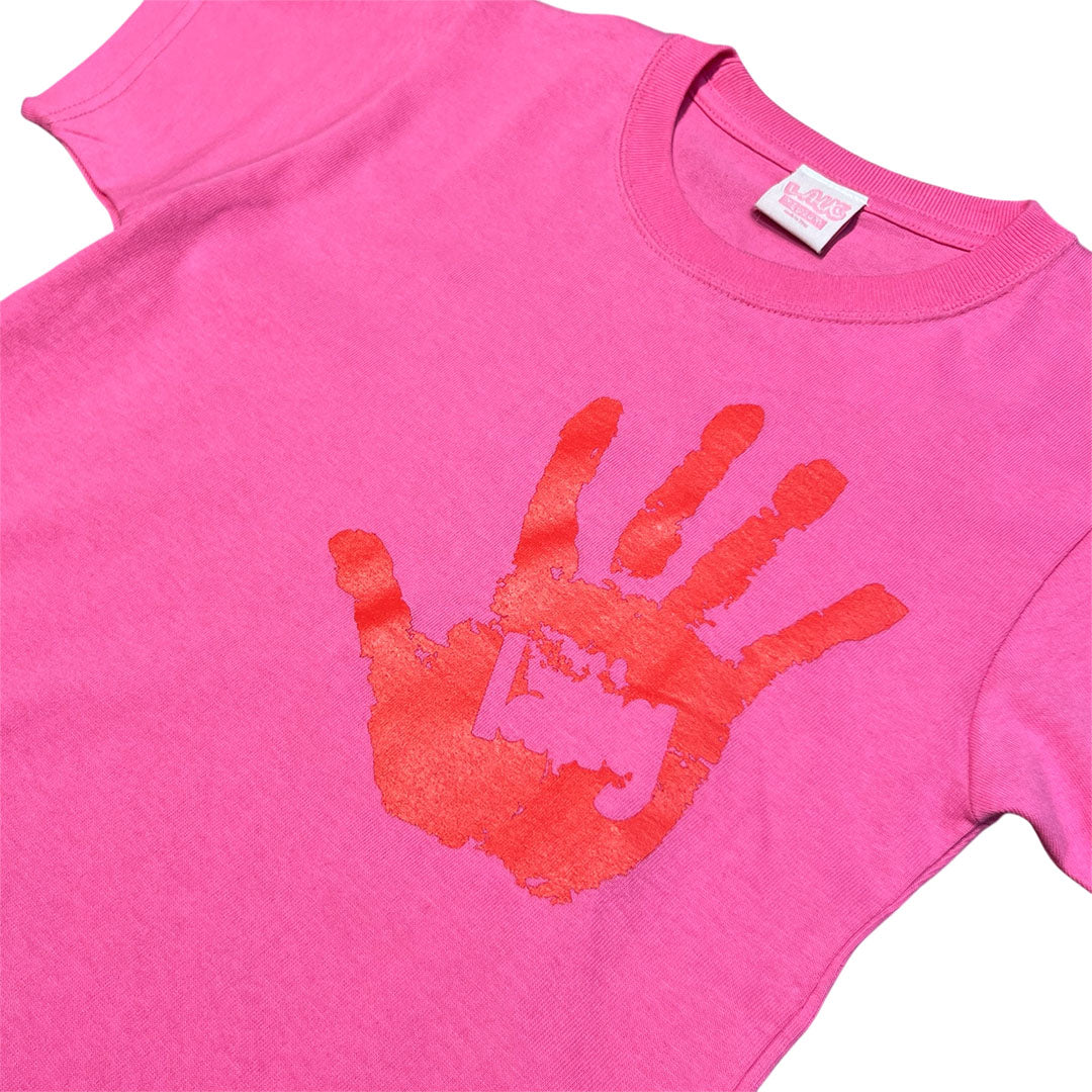 LAUG - YOKOZUNA HAND BABY TEE - PINK