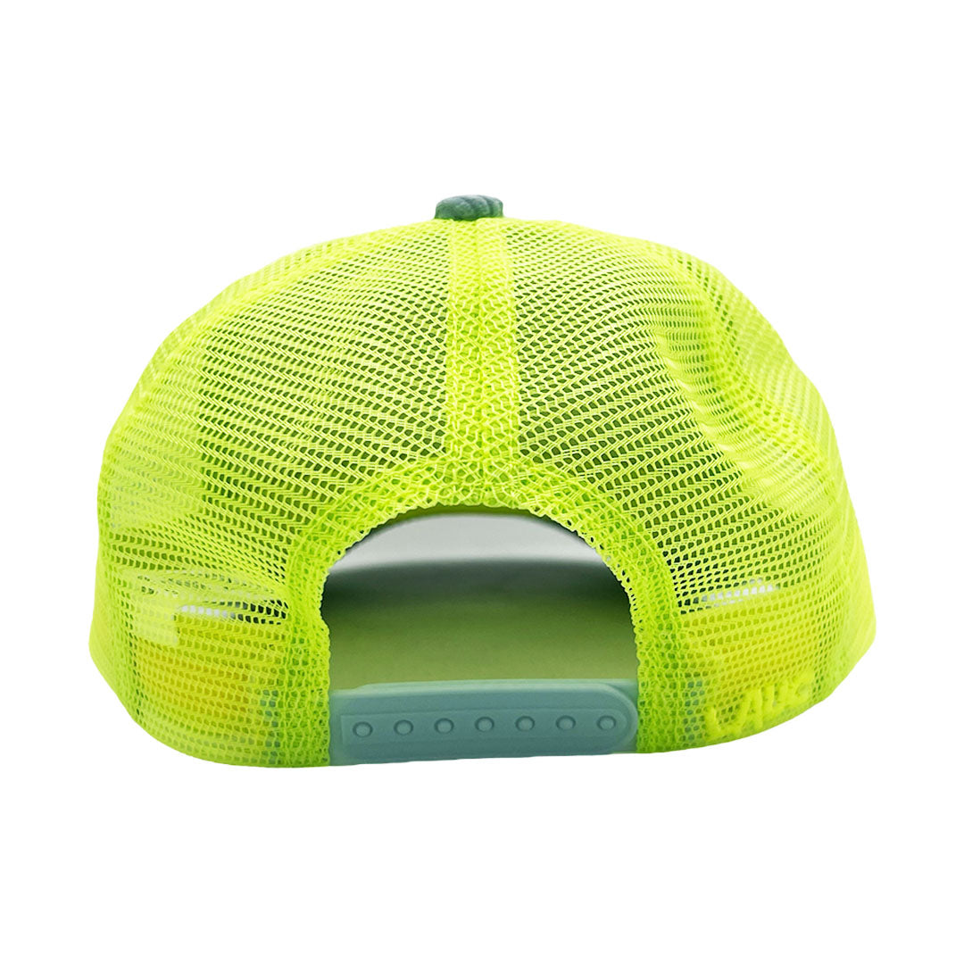 LAUG - HOME LOGO CORDUROY TRUCKER HAT - BLUE/SAFE GREEN