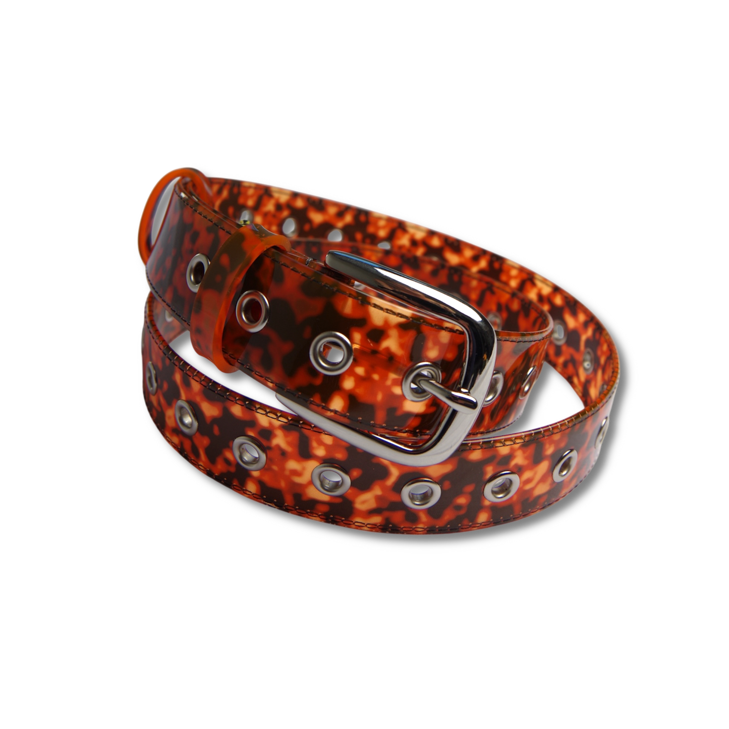LOLAS HARDWARE - [FURY] PVC BELT - TIGER ORANGE