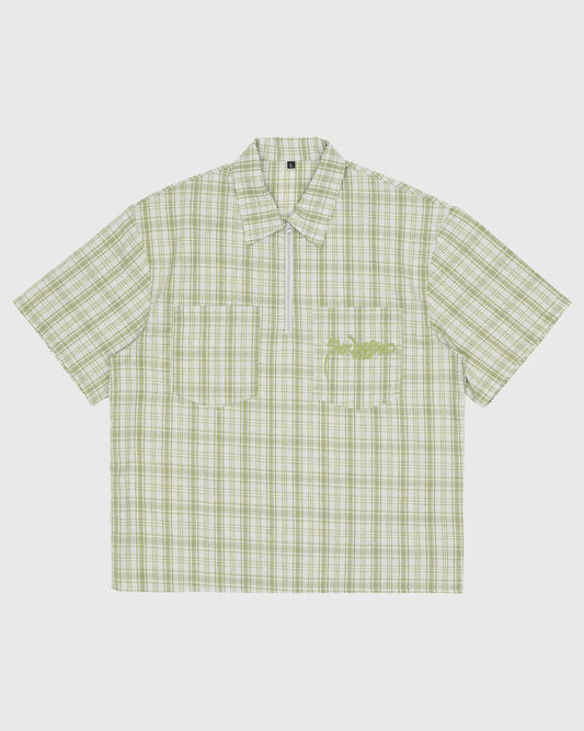 SEXHIPPIES - HALF ZIP WORK SHIRT - SAGE